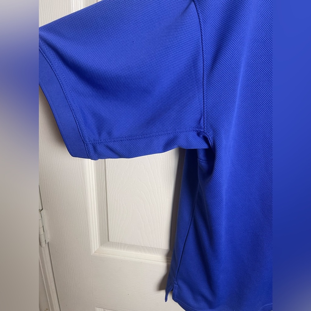 Columbia PFG Blue Knit Vented Fishing Polo Shirt Omni Shade - Picture 5 of 13